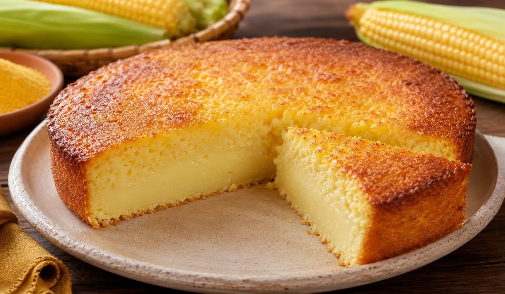 Bolo de Fubá Cremoso